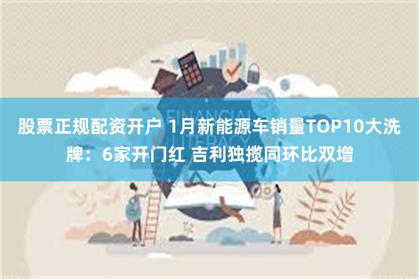 股票正规配资开户 1月新能源车销量TOP10大洗牌：6家开门红 吉利独揽同环比双增